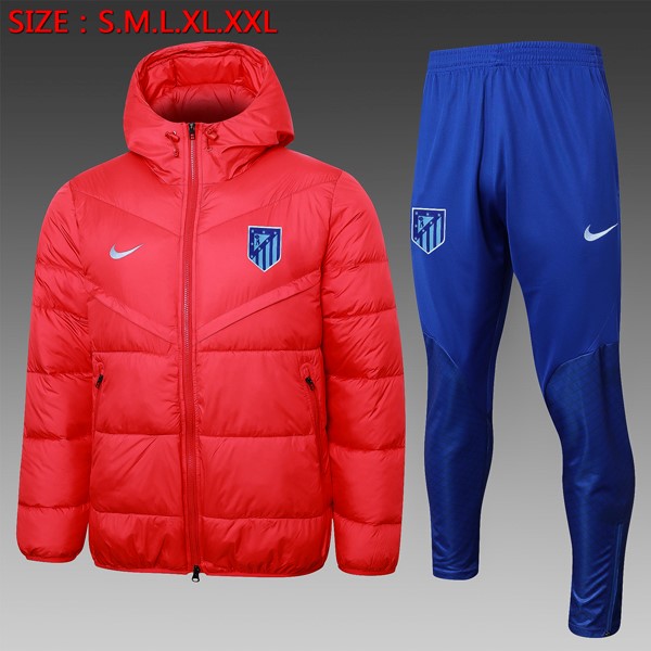 Abrigo Plumón Atletico Madrid Conjunto Completo 2024-25 Rojo